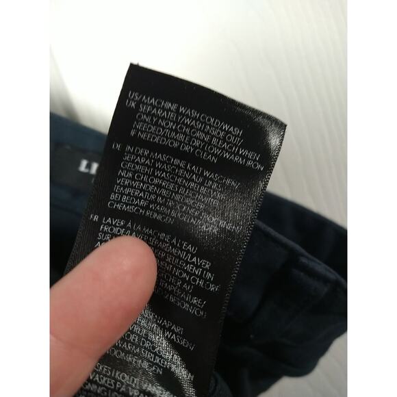 Liverpool Woman 8 Pants Dark Blue Zip Button Stretch Taper Leg Casual Wear - Picture 9 of 11